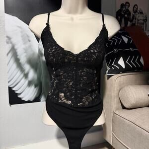 Forever 21 lace bodysuit y2k